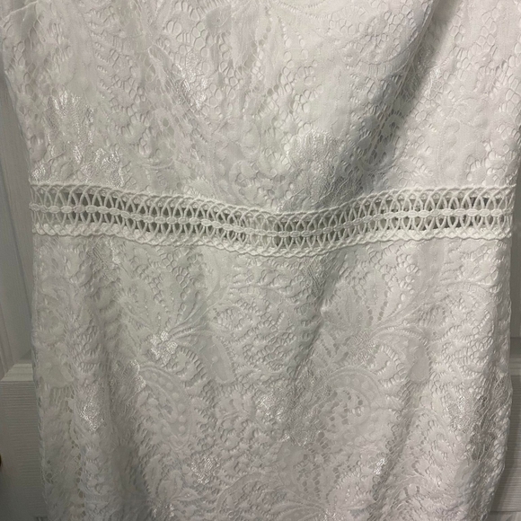 Allandwell white lace dress NWT size large - Picture 3 of 12